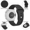 Amzpas Silicone Band for Coros PACE 2/ APEX 42mm/ APEX 2, 20mm Quick-Release Replacement Wristband Sport Straps, Black view 2