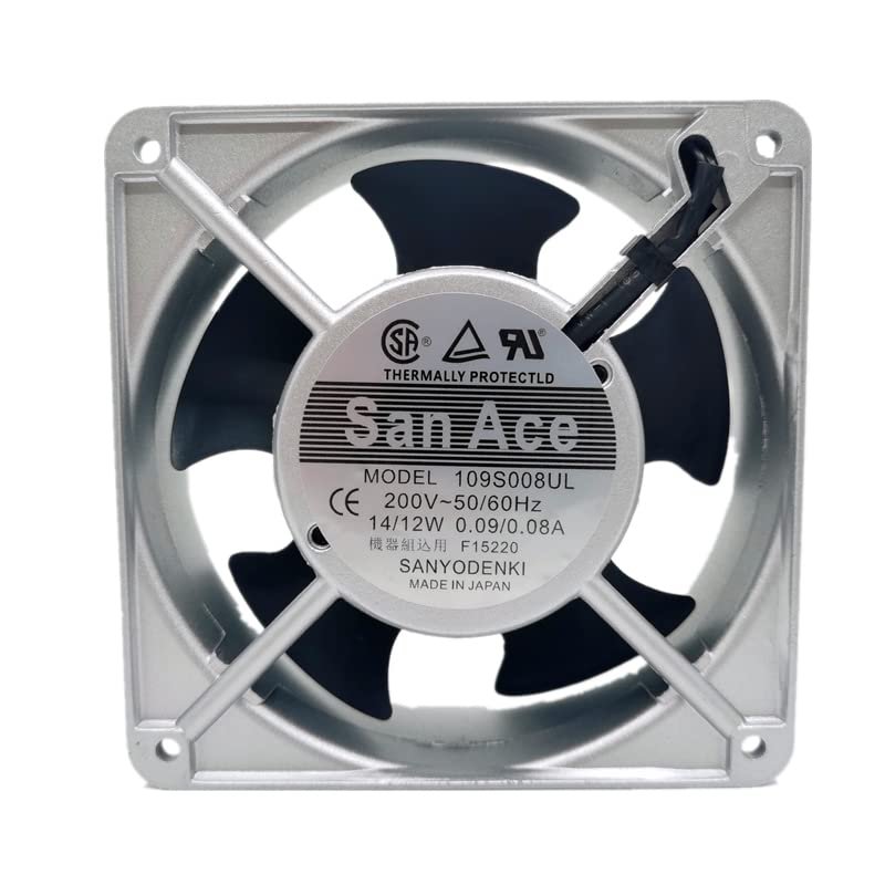 109S008UL Fan 200V Fan 14/12W 12CM 12038 Cooling Fan