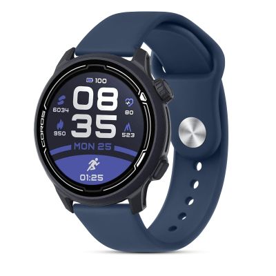 Amzpas Silicone Band for Coros PACE 2/ APEX 42mm/ APEX 2, 20mm Quick-Release Replacement Wristband Sport Straps, Navy