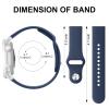 Amzpas Silicone Band for Coros PACE 2/ APEX 42mm/ APEX 2, 20mm Quick-Release Replacement Wristband Sport Straps, Navy view 4