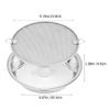 Stainless Steel Kitchen Draining Net with Tray - Versatile Oil Strainer, Colander for Fruits & Vegetables, Cooling Rack for Baking, Grilling, Frying - Stackable, Non-Stick, Easy to Clean view 3