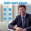 GenXenon Bluetooth Audio Smart Glasses, Blue Light Glasses for Women and Men, Open Ear Sound with Mic & Speakers, Blue Light Filter & Polarized Sunglasses Lenses, Voice Assistant(Gold) view 2