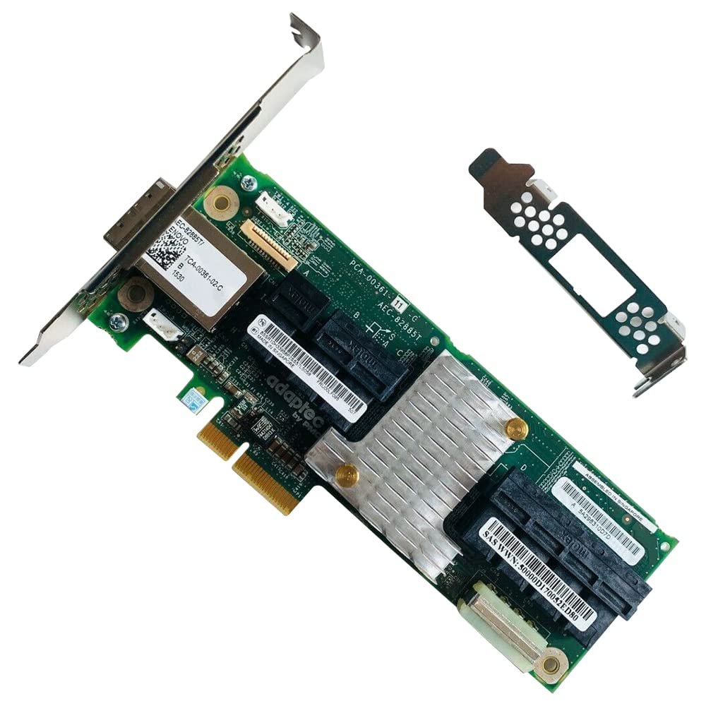12Gb/s SAS Expander Card Adaptec AEC-82885T, 9-Connector (7X Internal SFF-8643 + 2X External SFF-8644), PCIe Slot Power, SES-2/SGPIO, for LSI HBA/RAID, TrueNAS unRAID Proxmox ESXi JBOD