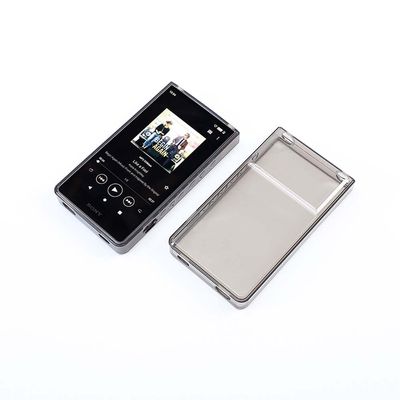 Soft Clear TPU Protective Shell Skin Case Cover for Sony Walkman NW-ZX700 NW-ZX706 NW-ZX707 (Clear Black case)