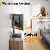 Perlegear Table Top TV Stand Mount, Universal Swivel TV Stand for 3260,65 Inch LCD/LED/OLED TVs up to 88 lbs with Tempered Glass Base, Height Adjustable TV Base with Tilt, Max VESA 400x400mm view 3