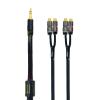 Arklove 20ft Shielded 1/8" aux Input 3.5mm RCA Output Splitter Stereo Audio Video Cable Out 3.5 Male to 4 RCA Female in Dual Speaker Cord 24k Gold Plated view 1