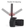 Andoer Camera Monitor Mount Bracket with Cold Shoe Field Monitor Mount Holder Aluminum Alloy 1/4 Inch Screw Tilt Adjustable for 5 Inch & 7 Inch Monitors LED Light Flash view 4