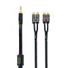 Arklove 20ft Shielded 1/8" aux Input 3.5mm RCA Output Splitter Stereo Audio Video Cable Out 3.5 Male to 4 RCA Female in Dual Speaker Cord 24k Gold Plated view 1