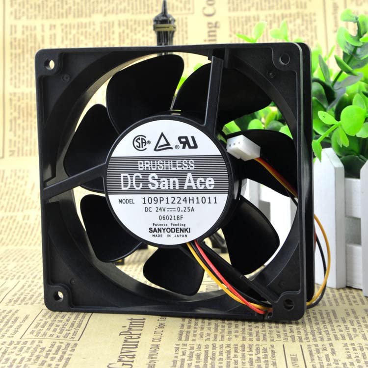 109P1224H101 Fan DC24V Fan 0.25A 12CM 12038 Inverter Cooling Fan