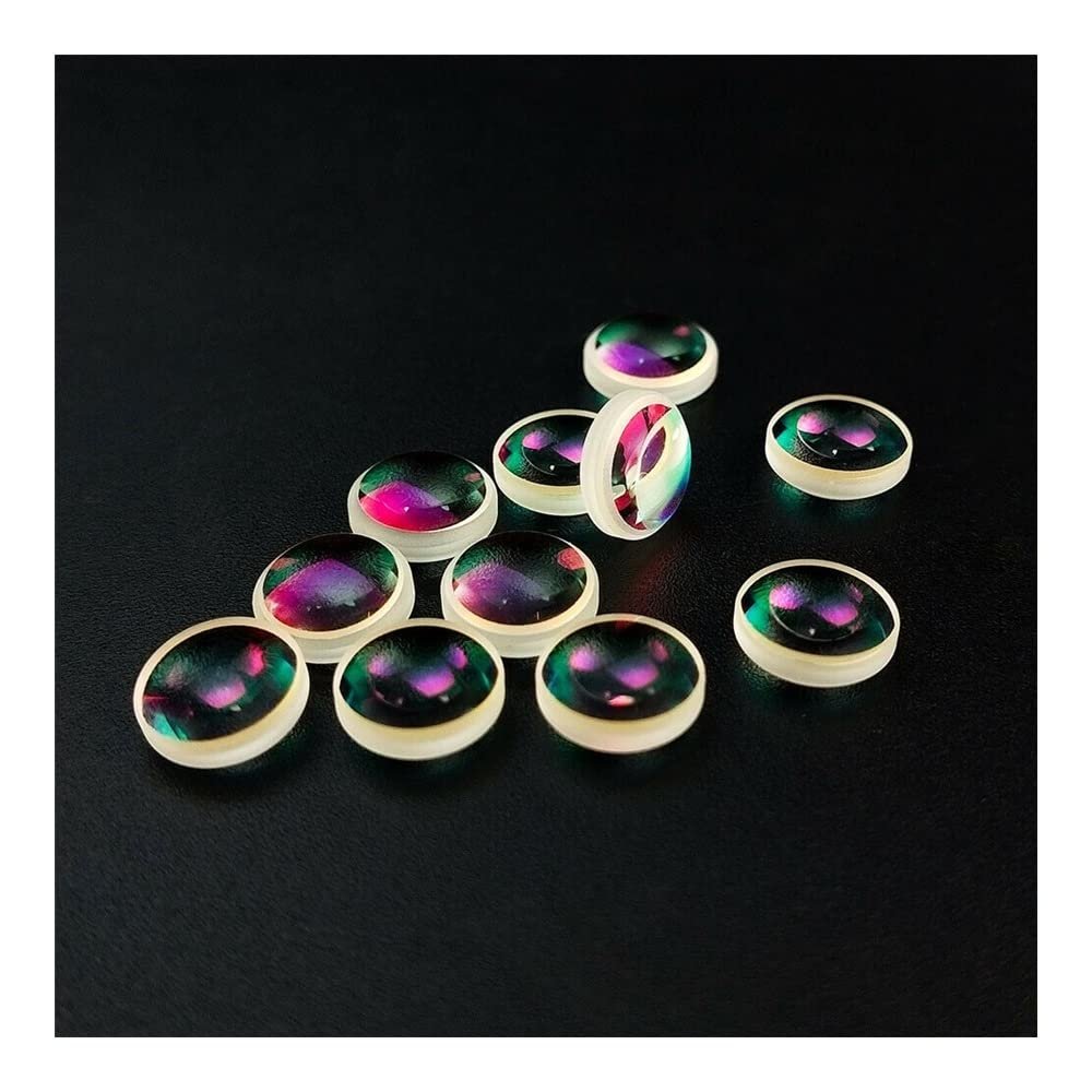 20pc 7.66mm Factory Defective Double Convex Magnifying Lens Optical Glass Biconvex Lenses DIY Decorative Doublet Aspheric Lentes