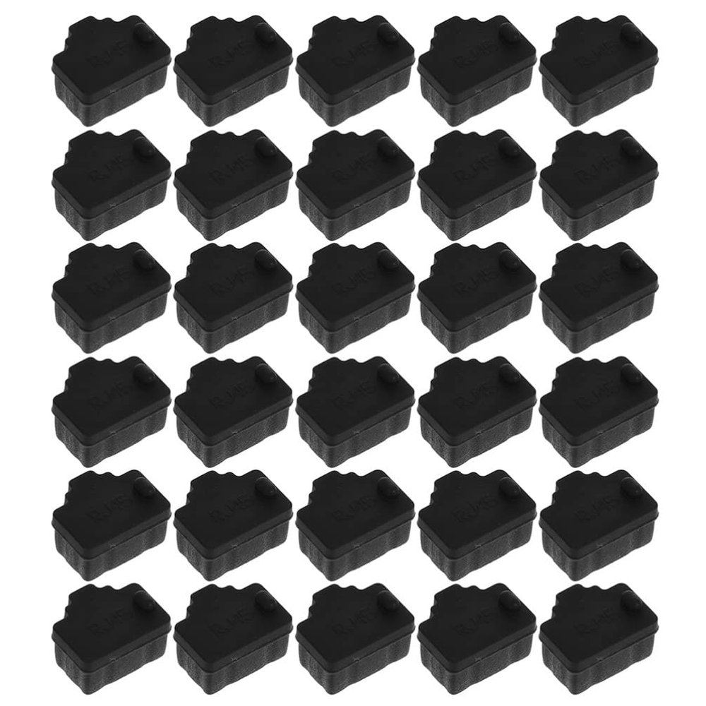 Mobestech 50pcs Ethernet Port Dust Cover Plugs Network Protector Caps for Computers Routers and Tvs Prevents Dust and Debris Easy to Install