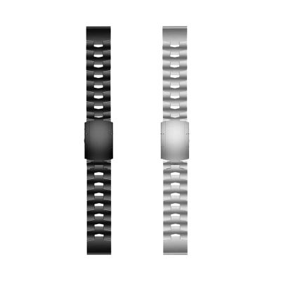 DITVA Titanium Alloy for Y Stainless Sateel Watchband for Garmin for Fenix 7X 7For 6 6X Pro for 5X Plus Strap Band for MARQ for Enduro Belt Bracelet (Color : Silver, Size : for Fenix 6 Pro)