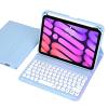 QYiiD Keyboard Case for iPad mini 6 2021, Cute Round Key Color Keyboard Wireless Detachable BT Keyboard Cover 8.3 Inch iPad mini 6th Generation Gen Keyboard Case with Pencil Holder, Blue view 1