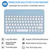QYiiD Keyboard Case for iPad mini 6 2021, Cute Round Key Color Keyboard Wireless Detachable BT Keyboard Cover 8.3 Inch iPad mini 6th Generation Gen Keyboard Case with Pencil Holder, Blue view 4