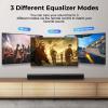OXS S3 Sound Bars for TV, Home Theater Audio with Dynamic Bass, 3D Surround Sound System TV Sound Bar, TV Speakers, Bluetooth 5.0/Aux/Optical/Coaxial, 80-Watt, 3Eqs, Wall Mountable, Black view 4
