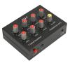 7 Band Sound Equalizer, 12dB High Bass Adjustment Dual Channel Digital Audio Equalizer with Front 3.5mm Auxiliary Input, EQ Output Input view 1