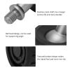 Pilipane Tripod Feet, 3/8in Tripod Foot Pad, Rubber Stainless Steel Non Slip 37mm Diameter Camera Tripod Foot Replacement, Universal Tripod, Non Slip Tripod Foot, Suitable for Flat Uneven Outside view 3
