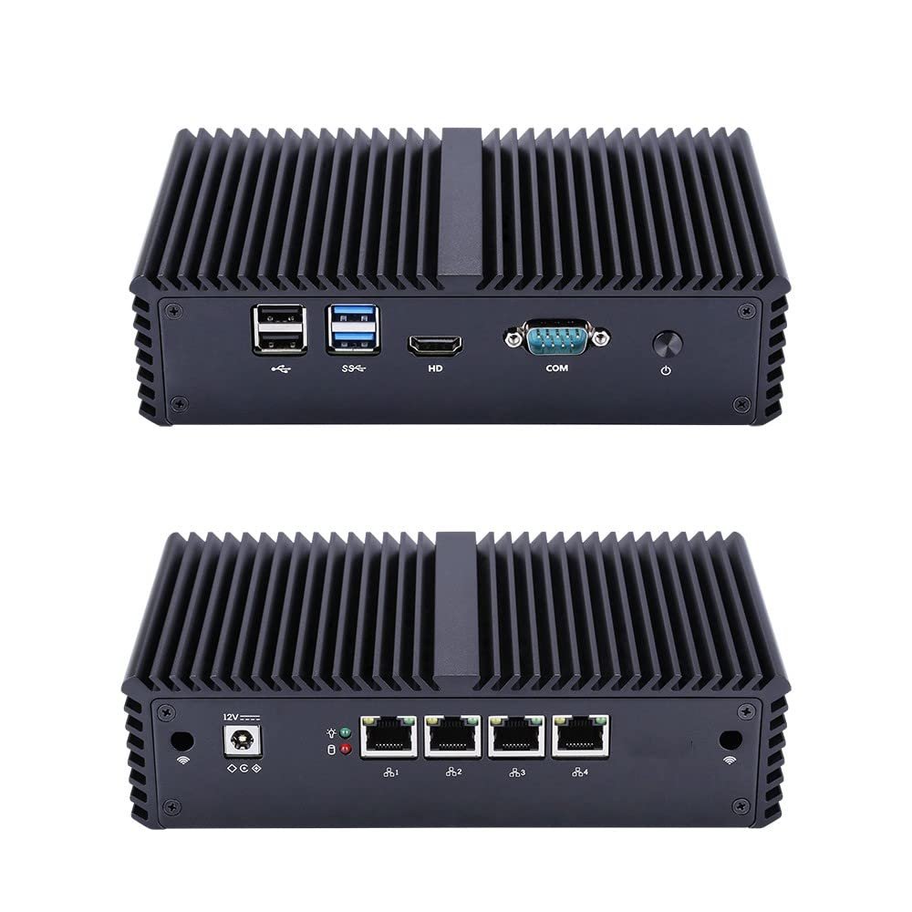 4 LAN Mini PC Qotom-Q30531G4 Intel Core i3 5005U Processor 15W AES-NI (8GB DDR3 RAM 16GB SSD) 4xIntel I225-V 2.5G Ethernet,Used As A Router/Firewall/Proxy 24/7