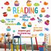 Leinuosen Kids Wall Decals Classroom Colorful Inspirational Decals Daycare Playroom Wall Decor Motivational Positive Saying Sticker(Reading) view 1