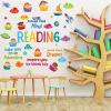 Leinuosen Kids Wall Decals Classroom Colorful Inspirational Decals Daycare Playroom Wall Decor Motivational Positive Saying Sticker(Reading) view 2