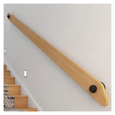 ALDEPO Grab Bars Wooden, 2 Feet/6 Foot/8 Feet/1212Ft Staircase Handrails, Exterior Steps/Loft Auxiliary Grab Bar for Childern/Disabled/1.8M (Color : 1m)