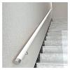 ALDEPO Grab Bars Wooden Banister Handrail with Stainless Steel Bracket, Exterior/Interior/Home/Kindergarten Staircase Handrails, Children's/Elderly Anti-Slip Grab Bar/White/0.5M (Color : Light Green, view 2
