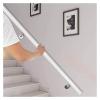 ALDEPO Grab Bars White Against The Wall Interior Step Handrail, Elderly Non-Slip Wood Stairs Grab Bar with Complete Kit, 1.6-20Ft, Outside/Garden/Loft/Ramp Banister Handrails/1.8M (Color : 0.5m) view 2
