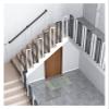 ALDEPO Grab Bars Elderly Black Indoor Staircase Handrails, Wall Anti-Slip Auxiliary Grab Bar, Heavy Duty Square Pipe Handrail, 50/60/80/90/100/120/130/140Cm Long/0.7M (Color : 0.5m) view 3