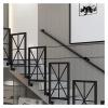ALDEPO Grab Bars Elderly Black Indoor Staircase Handrails, Wall Anti-Slip Auxiliary Grab Bar, Heavy Duty Square Pipe Handrail, 50/60/80/90/100/120/130/140Cm Long/0.7M (Color : 0.5m) view 4