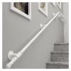 ALDEPO Grab Bars Handrail, 1.5M/2.4M/3M/3.6M/4.5M Staircase Banister Handrails, Auxiliary Seniors Anti-Slip Grab Bar, Include Hardware/White/6M (Color : Light Green, Size : 6M) view 2