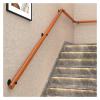 ALDEPO Grab Bars Wooden Wall Mounted, 2 Feet/6 Foot/7 Foot/ 12 Ft/13 Ft Anti-Skid Staircase Handrails, Elderly Disabled Safety Grab Bar/2.8M (Color : 1.5m) view 2
