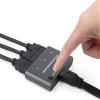 HDMI Switch 3 in 1 Out, with One-Click Switch, 4K HDMI Switcher, 4K/2K@30Hz and 4K/2K (YCbCr420) @60Hz Resolution, for Raspberry Pi, PC, Smartphone,Game Console view 1