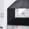 YWBXSHKD Magnetic Thermal Insulated Door Curtain 59x78in, Heavy Duty Thermal Insulated Curtain Oxford Cloth Door Screen Soundproof Panel, Thicken Blackout Insulated Door view 4