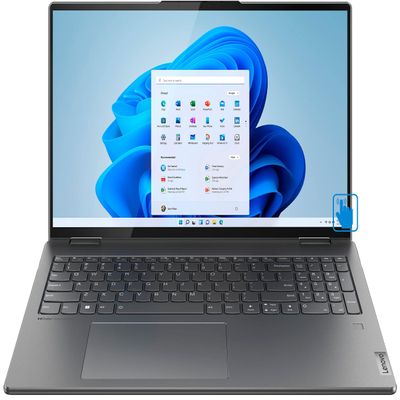 Lenovo Yoga 7 82QG00 Home & Business 2-in-1 Laptop (Intel i5-1240P 12-Core, 8GB LPDDR5 4800MHz RAM, 512GB PCIe SSD, Intel Iris Xe, 16.0" 60Hz Touch Win 11 Pro) Refurbished (Renewed)