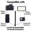 GRIFITI Nootle Flexible Metal Black Gooseneck Arm Flex Leg Stand 1/4 20 Threaded Male Female Goose Neck for Camera, Clamps, Microphone, Phone Holder and Tablet Mount (6 x .75 x .75 Inches) view 2