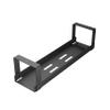 D-Line Under Desk Cable Management Tray, Cable Basket for Power Strips, Self-Adhesive or Screw-fix, Regain Wasted Space & Improve Appearance - Black view 1
