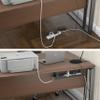 D-Line Under Desk Cable Management Tray, Cable Basket for Power Strips, Self-Adhesive or Screw-fix, Regain Wasted Space & Improve Appearance - Black view 3