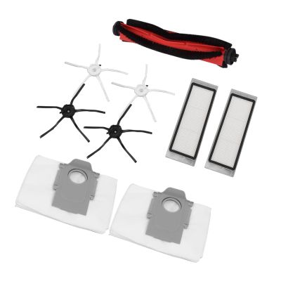 Replacement Accessories Kit for, Robot Vacuum Main Side Brushes Filter and Dust Bag ABS Robot Vacuum Accessories
