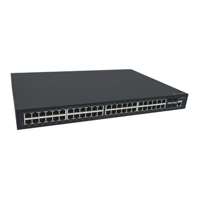 J-Tech Digital 48 Port PoE Gigabit Managed Ethernet Switch for AV Over IP | 48 x PoE Ports at 600W, 4 x SFP Ports | Web Interface Control, Telnet | Desktop or Rackmount [JTECH-NSP48]