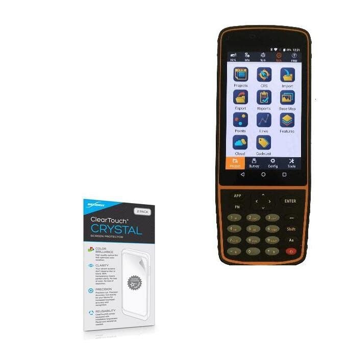 BoxWave Screen Protector Compatible with ComNav G9H Hand-Held Data Collector - ClearTouch Crystal (2-Pack), HD Film Skin - Shields from Scratches