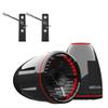 Wet Sounds REV 10 HD 10" Horn Loaded Compression Driver Tower Speakers with XW Grills & ADP-REV-HD-X-B X-Mount, 300 Watts RMS, Black, Pair view 1