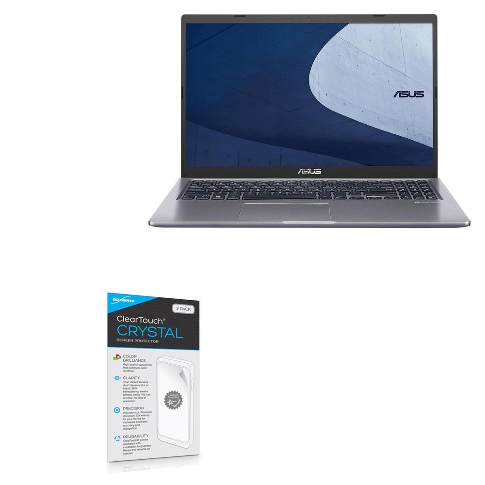 BoxWave Screen Protector Compatible with ASUS ExpertBook (P1512) - ClearTouch Crystal (2-Pack), HD Film Skin - Shields from Scratches