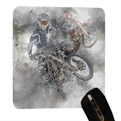 Mouse Pad, Desktop Office Mousepad, Firm Grip Gaming (Gray Dirt Bike)