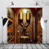 BELECO 12x10ft Fabric Retro Rusty Steampunk Photography Backdrop Industrial Steam Pipes Pressure Gauge Background Steam Machine Nostalgia Novelty Artistic Design Party Decor Wallpaper Photo Props view 2