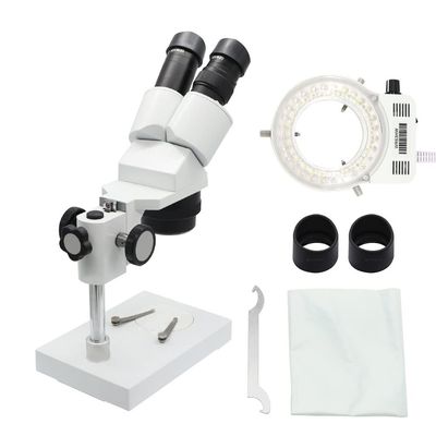 20X 40X Binocular Stereo Microscope Mobile Phone Repair Tool PCB Soldering Compound Light Microscopes Lab Industrial Inspection