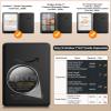 MoKo Case for 7"/6.8" Kindle Paperwhite(12th/11th Gen-2024/2021) & Colorsoft Signature Edition,Slim PU Shell Cover Case with Auto-Wake/Sleep,Not for kobo Aura 2/Remarkable, Light Pink Gold Marble view 2