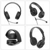 Coby Wired Headphones, 10-Pack, Folding On-Ear Headset with Microphone, Cushioned Earpads, Bundle Headphones for Gaming, Schools, Call-Centers, Customer Service, in-Line Call Control (Boom Mic) view 2