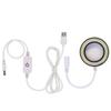 2 in 1 LED Microscope Light Illuminator USB Round Lamp for Binocular Trinocular Microscopio view 1