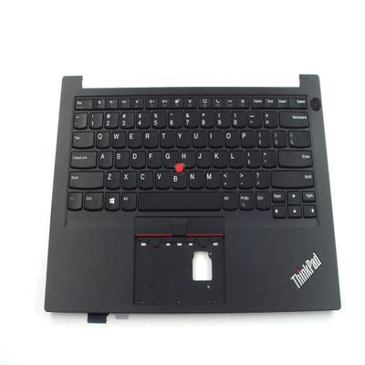 Bayjebu Parts for Lenovo ThinkPad E14 Gen 2 Palmrest Keyboard Bezel with US-English Non-Backlit Keyboard for Non-Fingerprint 5M10W64653