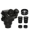 Microscope Accessories Kit Black 7X-45X 3.5X-90X Simul-Focal Binocular Microscope +0.5X 2.0X Auxiliary Lens Eyepiece Cotinuous Zoom Stereo Microscope Head Microscope Slides (Color : 3.5-90X) view 4